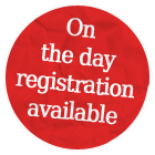 On the day Registration Available